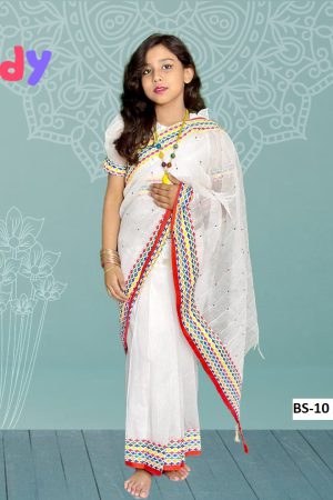 New Arrivals bs 10 হাফ সিল্ক রেডি লেহেঙ্গা শাড়ি