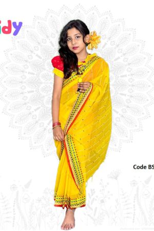 New Arrivals bs 11 হাফ সিল্ক রেডি লেহেঙ্গা শাড়ি